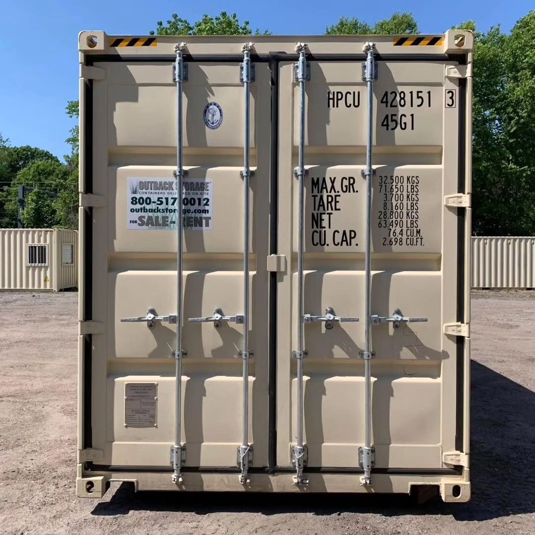 Mild steel shipping container